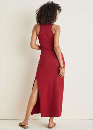 Tank Maxi Dress - Wine - thumbnail-2