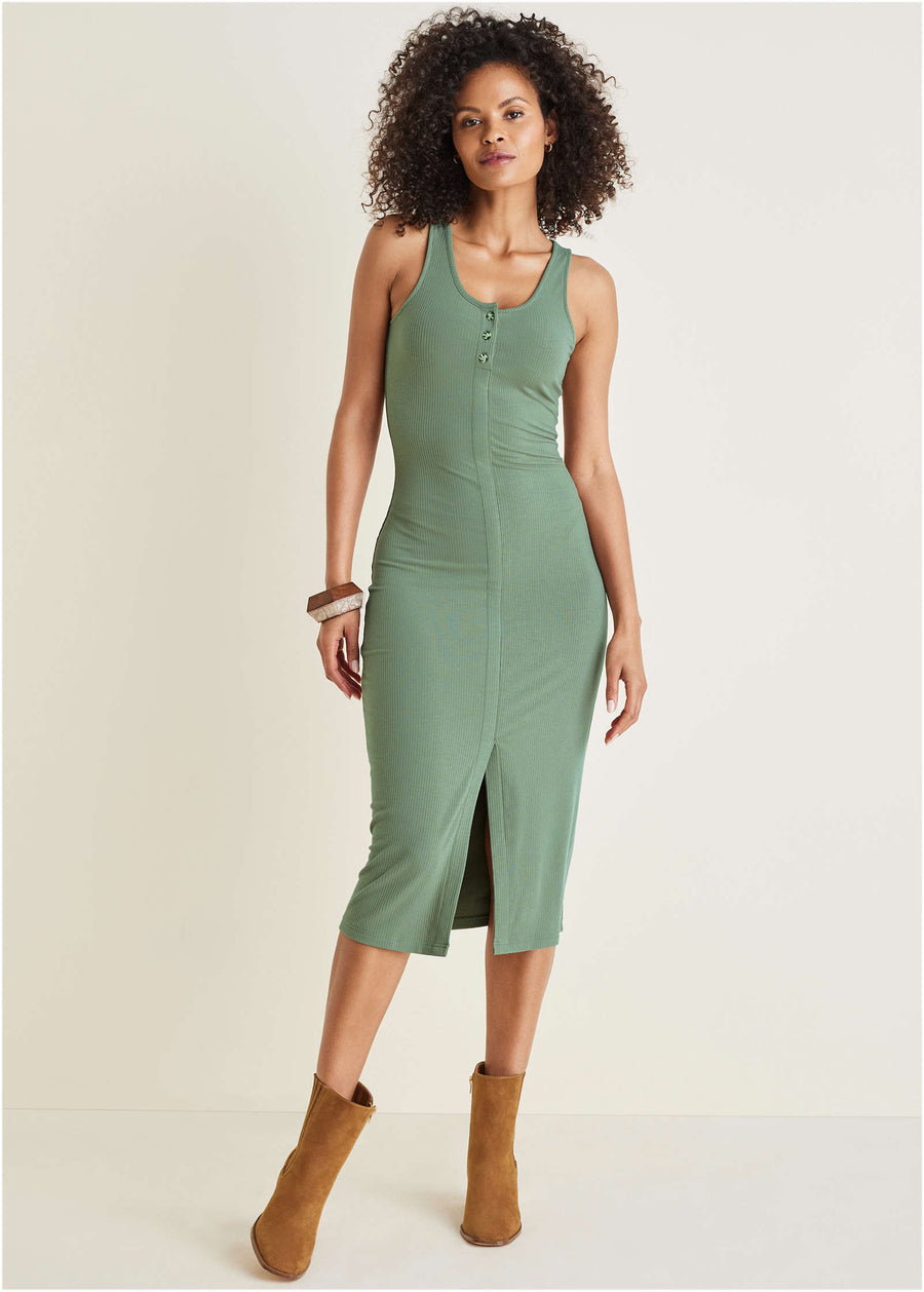 Henley midi dress - Basil