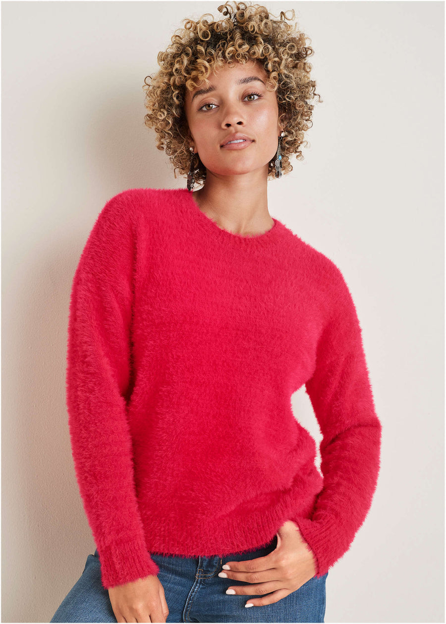 Eyelash Sweater - Barberry