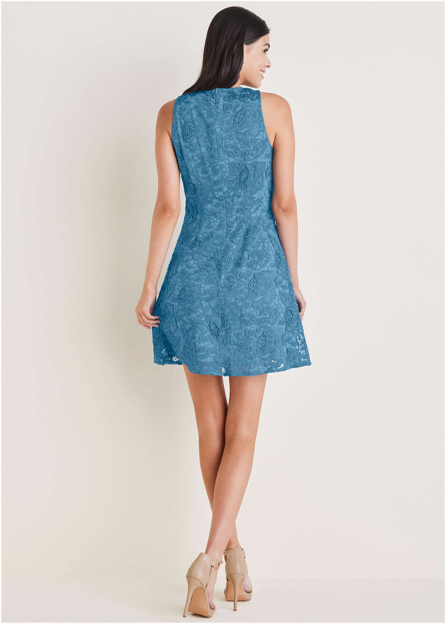 Lace Mini Dress - Niagara