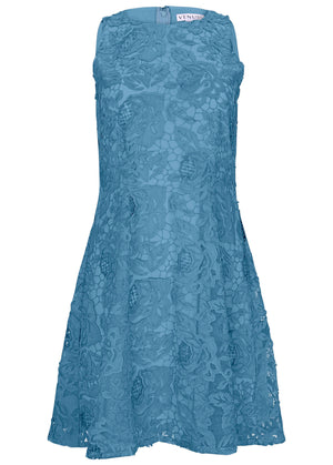 Lace Mini Dress - Niagara - thumbnail-4