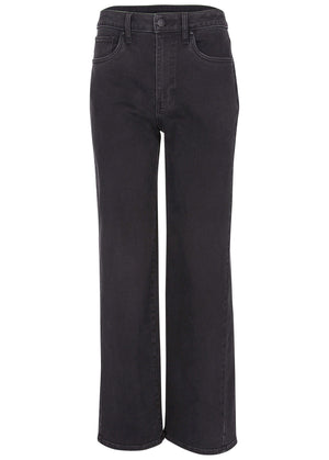 Farrah Wide Leg Jeans  - Black Wash - thumbnail-5