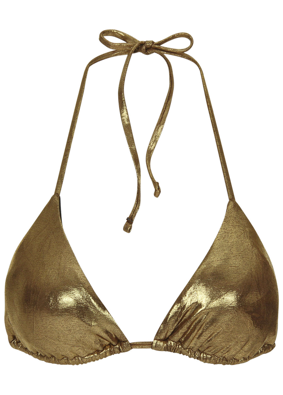 Triangle Bikini Top - Mahogany Shine