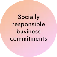 Socially responsible business commitments